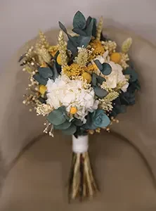 Ramo de novia con flor preservada RAMO CAMPO